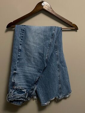 American Eagle Outfitters Denim Jeans super High Rise Baggy Wide Leg Women’s 00